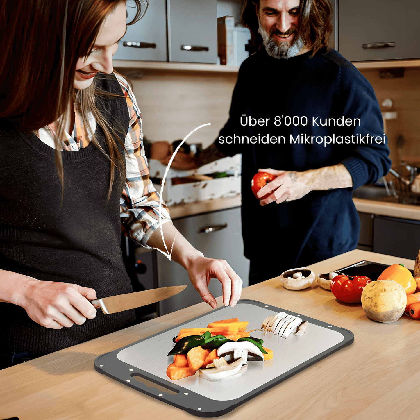 Chefbrett | Edelstahl Schneidebrett