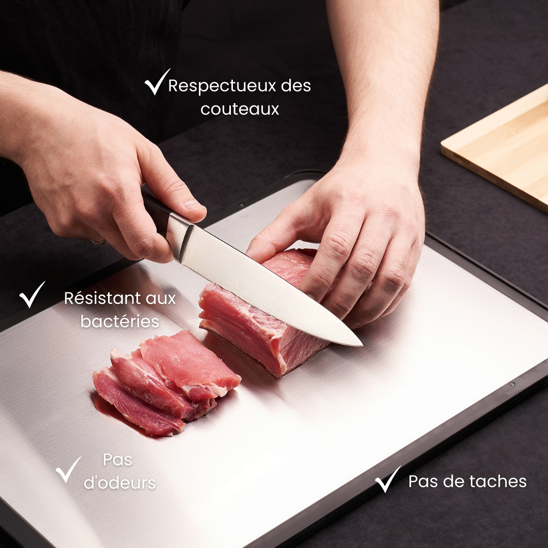 Chefbrett | Planche à découper en acier inoxydable
